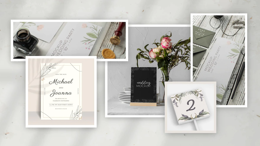 از منابع مختلفی می‌توانید برای طراحی کارت دعوت عروسی بهره ببرید